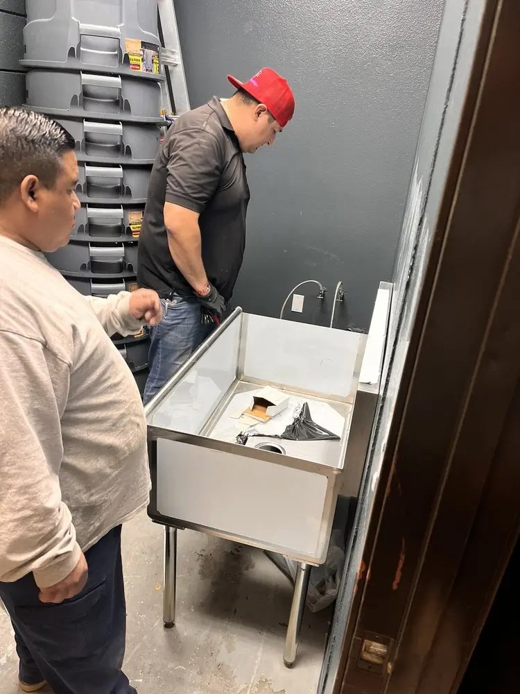 Commercial plumbing and sink installation in Brookstone